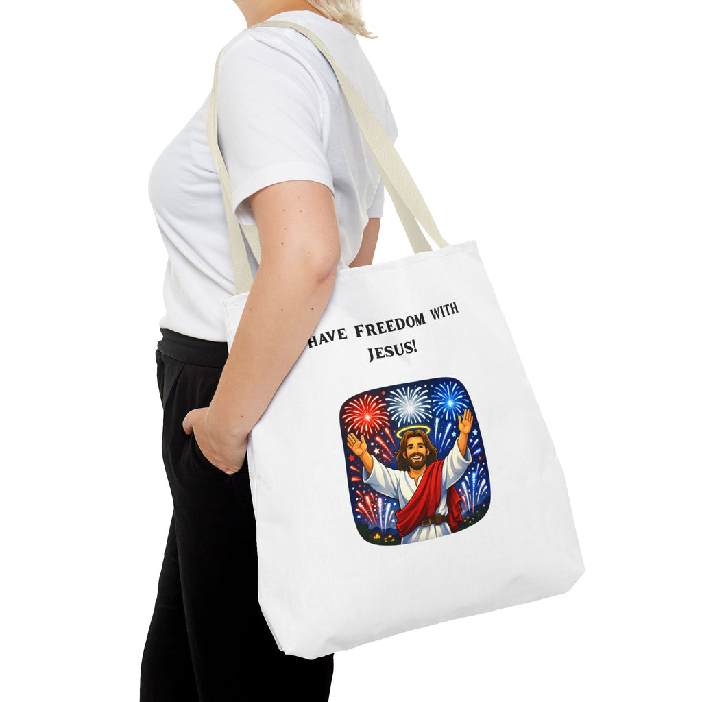 Tote Bag - I have freedom with Jesus!