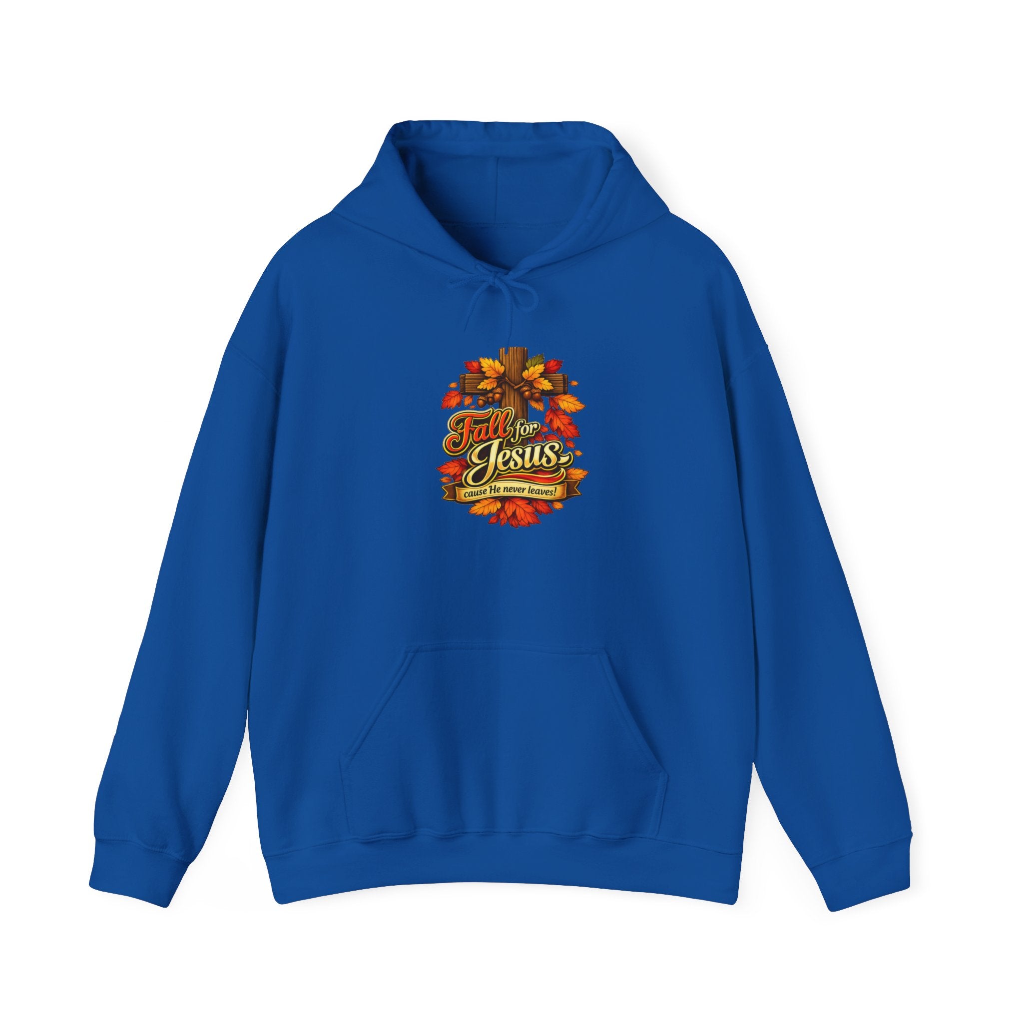 Fall for Jesus cause He never Leaves - Hoodie