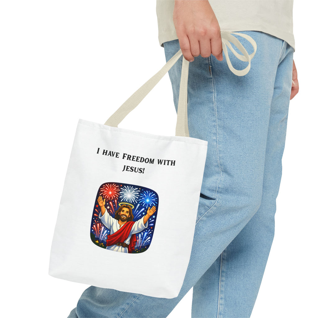 Tote Bag - I have freedom with Jesus!