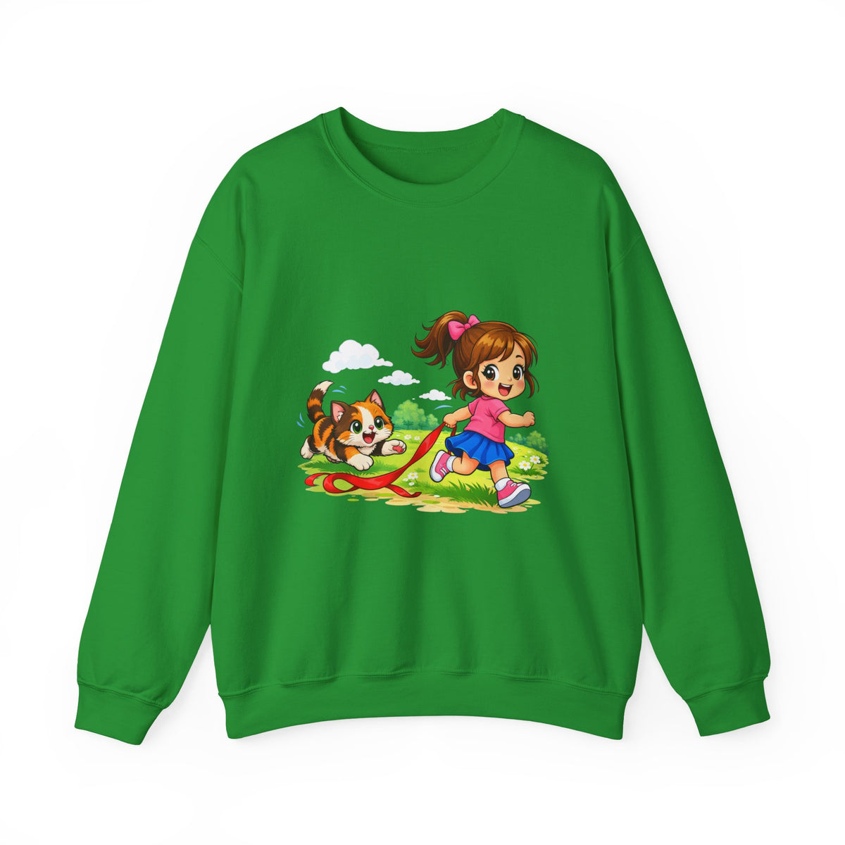 Kitty Chasing Ribbon -  Sweatshirt