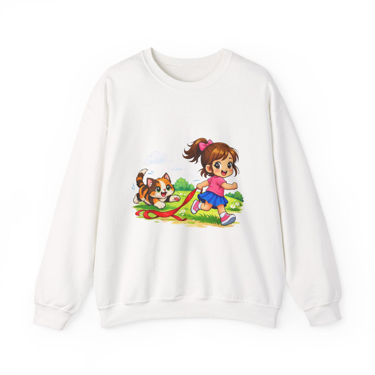 Kitty Chasing Ribbon -  Sweatshirt