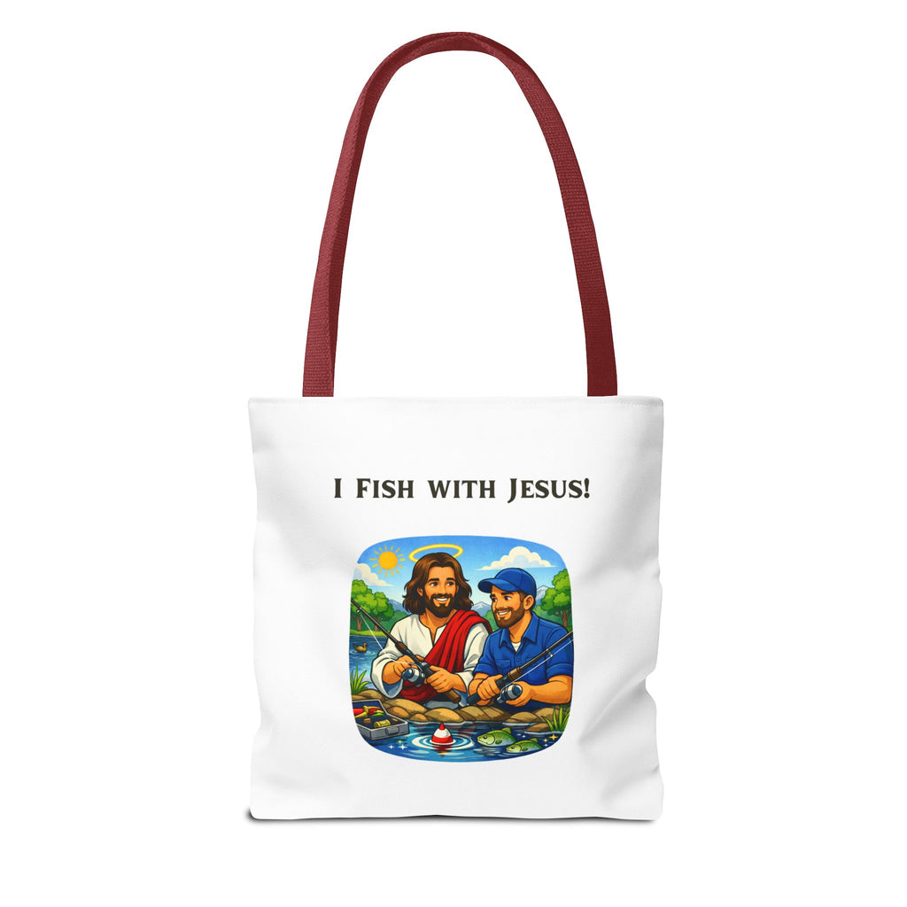 I Fish with Jesus! - Tote Bag