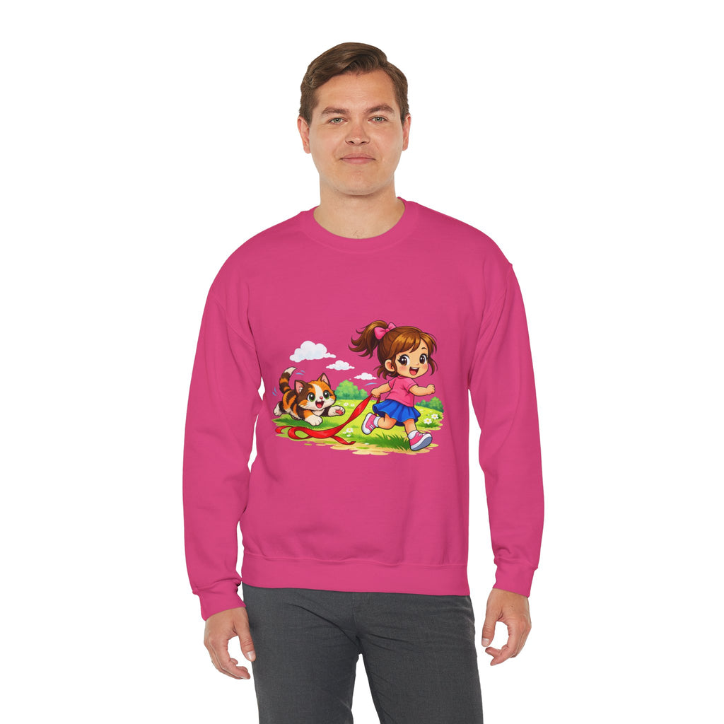 Kitty Chasing Ribbon -  Sweatshirt